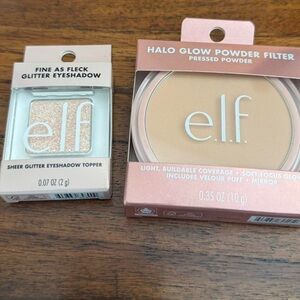ELF Fine as Fleck Glitter Eyeshadow and Halo Glow Powder Filter